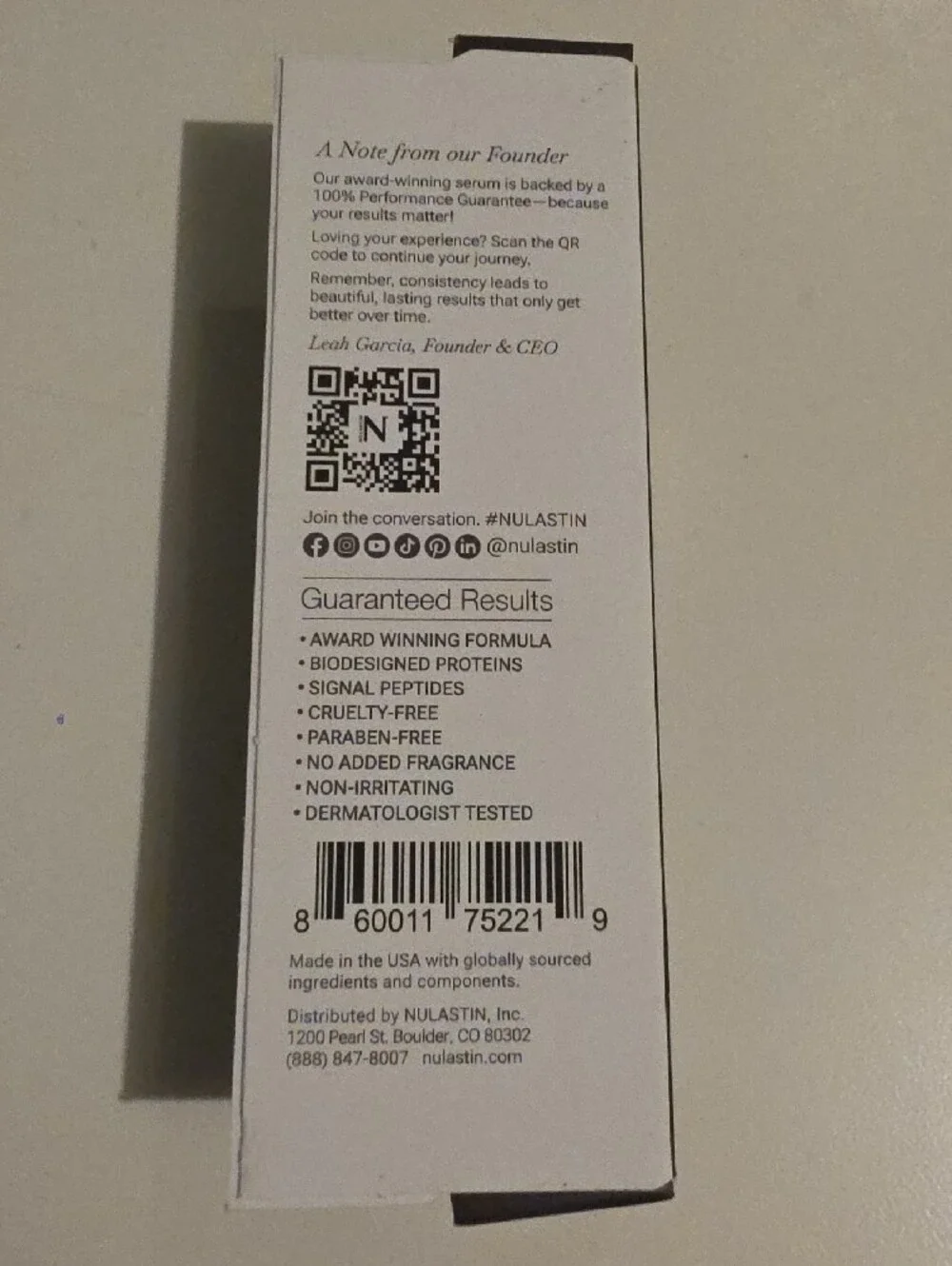 Nulastin Brow Shape Altering Serum